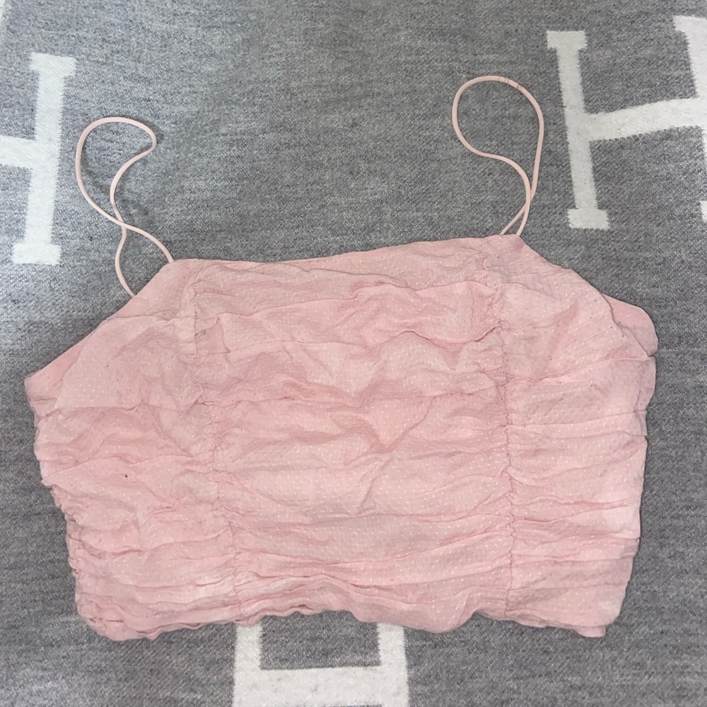 Pink crop top